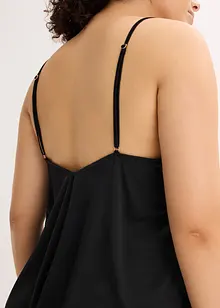 Saténové negližé s třpytivou přízí, bonprix