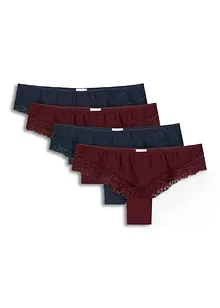 Brazilské kalhotky s organickou bavlnou (4 ks v balení), bonprix