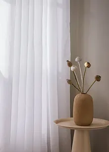 Záclona z recyklovaného polyesteru, s jemnou strukturou (1 ks), bonprix