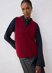 Svetr bez rukávů s vlnou alpaka, bonprix