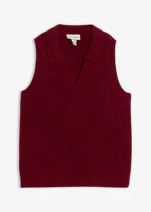 Svetr bez rukávů s vlnou alpaka, bonprix