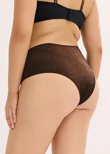 Maxi brazilské kalhotky z třpytivého materiálu, bonprix