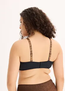 Balkonetová podprsenka z třpytivého materiálu, bonprix