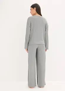 Pyžamo z měkkého žerzeje pointelle, bonprix