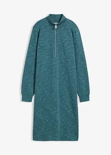 Mikinové šaty s límečkem na zip, bonprix