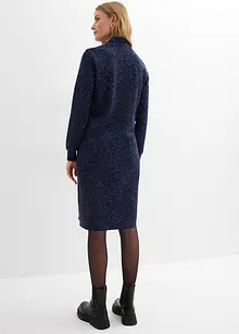 Mikinové šaty s límečkem na zip, bonprix