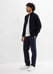 Rozepínací svetr se stojáčkem, s recyklovanou bavlnou, bonprix