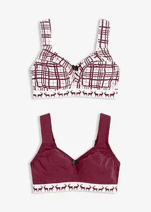 Podprsenka bez kostic, s bavlnou (2 ks v balení), bonprix