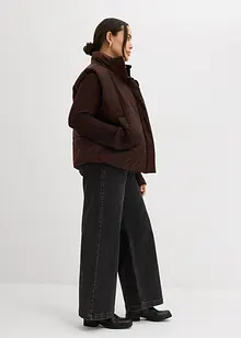 Džíny Wide Leg, Mid Waist, plná délka, bonprix