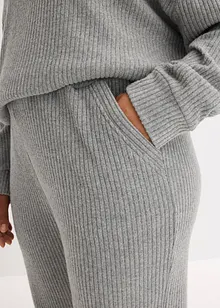 Domácí souprava z měkkého žebrovaného materiálu, oversize, bonprix