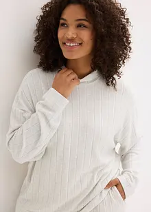 Domácí souprava z měkkého žebrovaného materiálu, oversize, bonprix