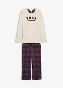 Pyžamo s flanelovými kalhotami, z měkké bavlny, s dárkovou taškou, bonprix