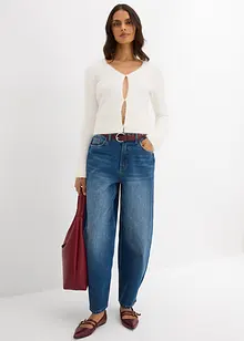 Kabátek z jemné pleteniny z péřové příze, bonprix