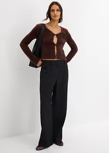 Kabátek z jemné pleteniny z péřové příze, bonprix