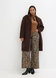 Triko s viskózou a saténovou vázačkou, bonprix