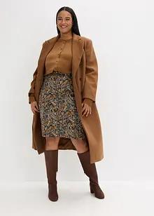 Strečová sukně s bavlnou, bonprix