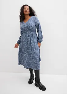 Midi šaty ze splývavé viskózy, bonprix