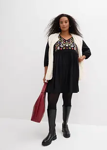 Tunikové šaty ze splývavé viskózy, bonprix