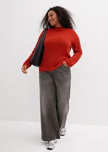 Svetr z jemné pleteniny z čisté organické bavlny, bonprix