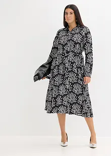 Midi šaty ze splývavé viskózy, bonprix