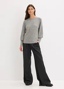 Svetr se štrasovou aplikací, bonprix