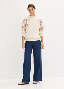 Oversized svetr s pajetkami, bonprix