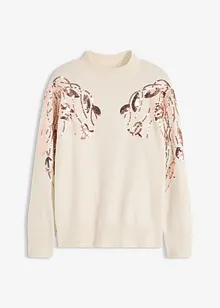 Oversized svetr s pajetkami, bonprix
