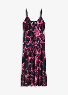 Midi šaty z lesklého sametu, bonprix