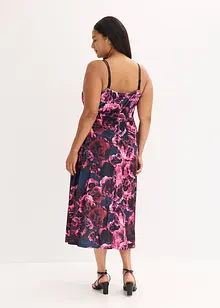 Midi šaty z lesklého sametu, bonprix