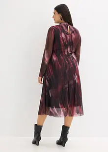 Midi šaty z jemné síťoviny, bonprix