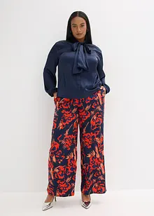 Halenka s vazačkou, ze splývavého saténu, bonprix