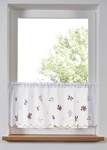 Vitrážková záclona se zimní výšivkou, bonprix