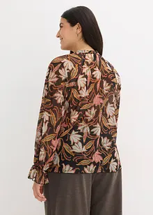 Tunikové triko z měkké síťoviny, bonprix