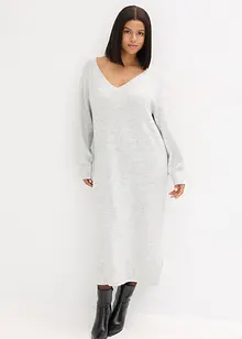 Oversize pletené šaty v délce midi, bonprix
