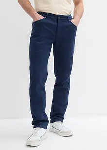 Strečové termo kalhoty Regular Fit, Straight, hebce měkká flanelová podšívka, bonprix