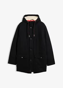 Zimní parka s kapucí z medvídkového flísu, bonprix