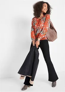 Bunda z umělé kůže, s podšívkou, bonprix