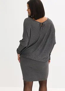 Pletené šaty ze splývavé viskózové směsi, bonprix