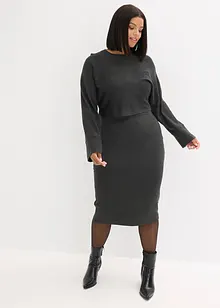 Pletená souprava se šaty (2dílná souprava), bonprix