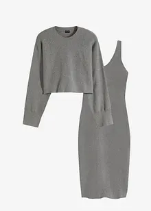 Pletená souprava se šaty (2dílná souprava), bonprix