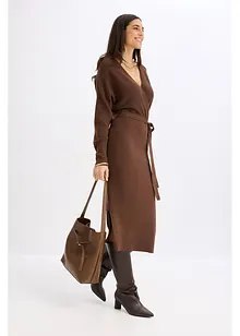 Pletené šaty ze splývavé směsi s viskózou, bonprix