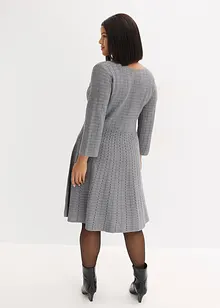 Pletené šaty ze splývavé viskózové směsi, bonprix