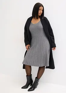 Pletené šaty ze splývavé viskózové směsi, bonprix