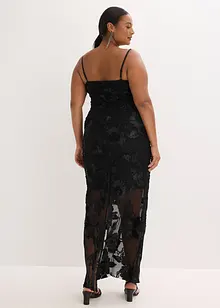 Maxi šaty s květinovou výšivkou, bonprix