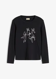 Tričko s dlouhým rukávem, z čisté organické bavlny, bonprix