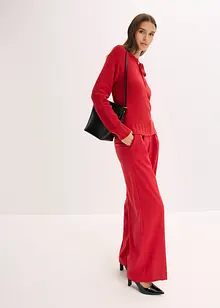 Svetr ze silnější pleteniny, s vázačkou, bonprix