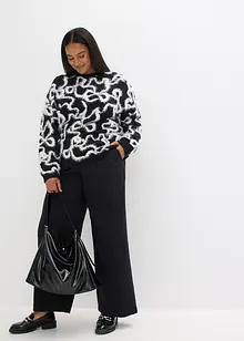 Žakárový svetr z jemné viskózové směsi, bonprix