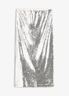 Midi sukně s pajetkami, bonprix