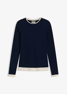 Tričko s dlouhým rukávem, z bavlněné směsi, bonprix