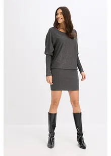 Pletené šaty ze splývavé viskózové směsi, bonprix